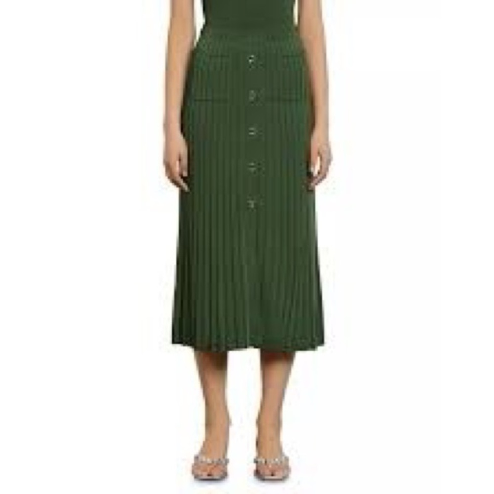 Sandro Green Knit skirt